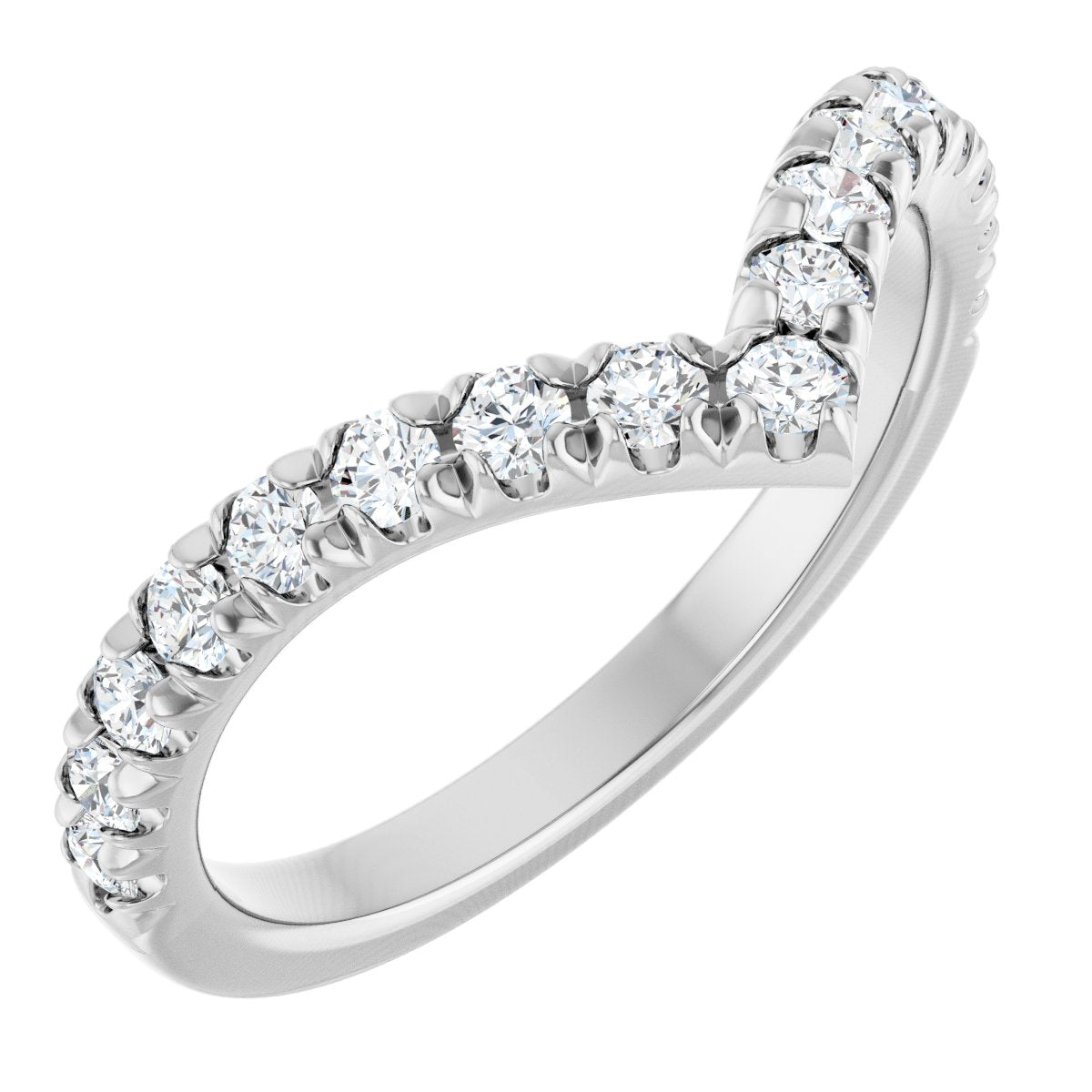 Brilliant Embrace Diamond Chevron Ring
