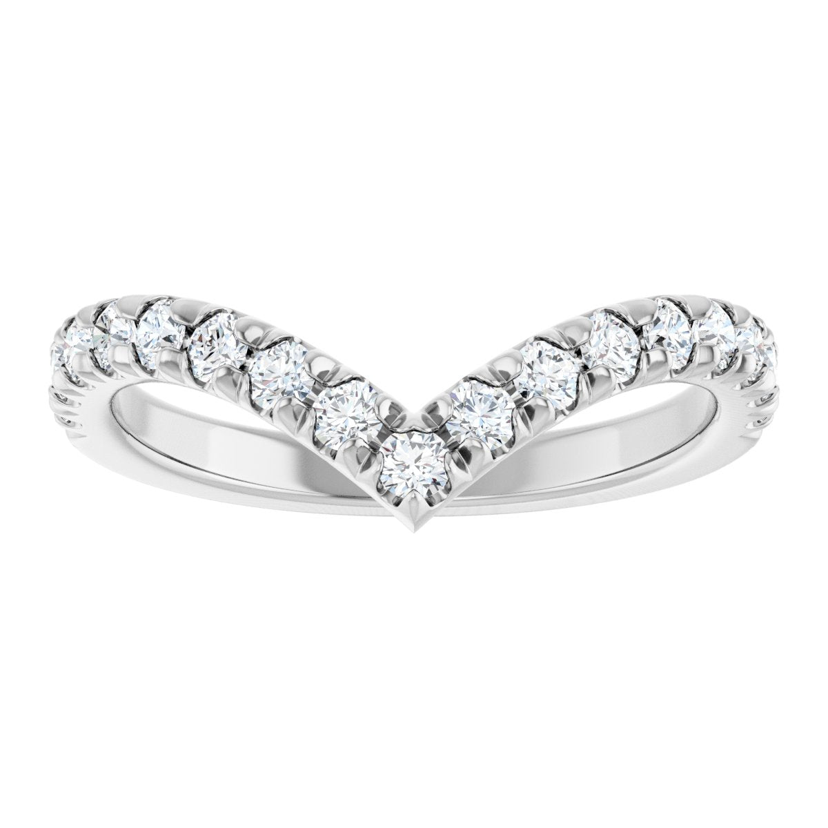 Brilliant Embrace Diamond Chevron Ring