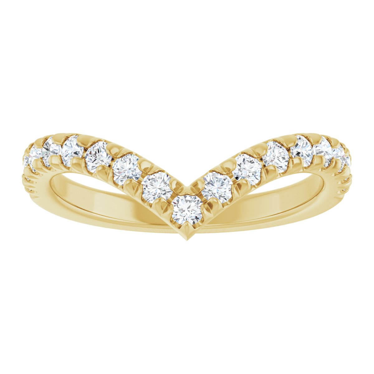 Brilliant Embrace Diamond Chevron Ring