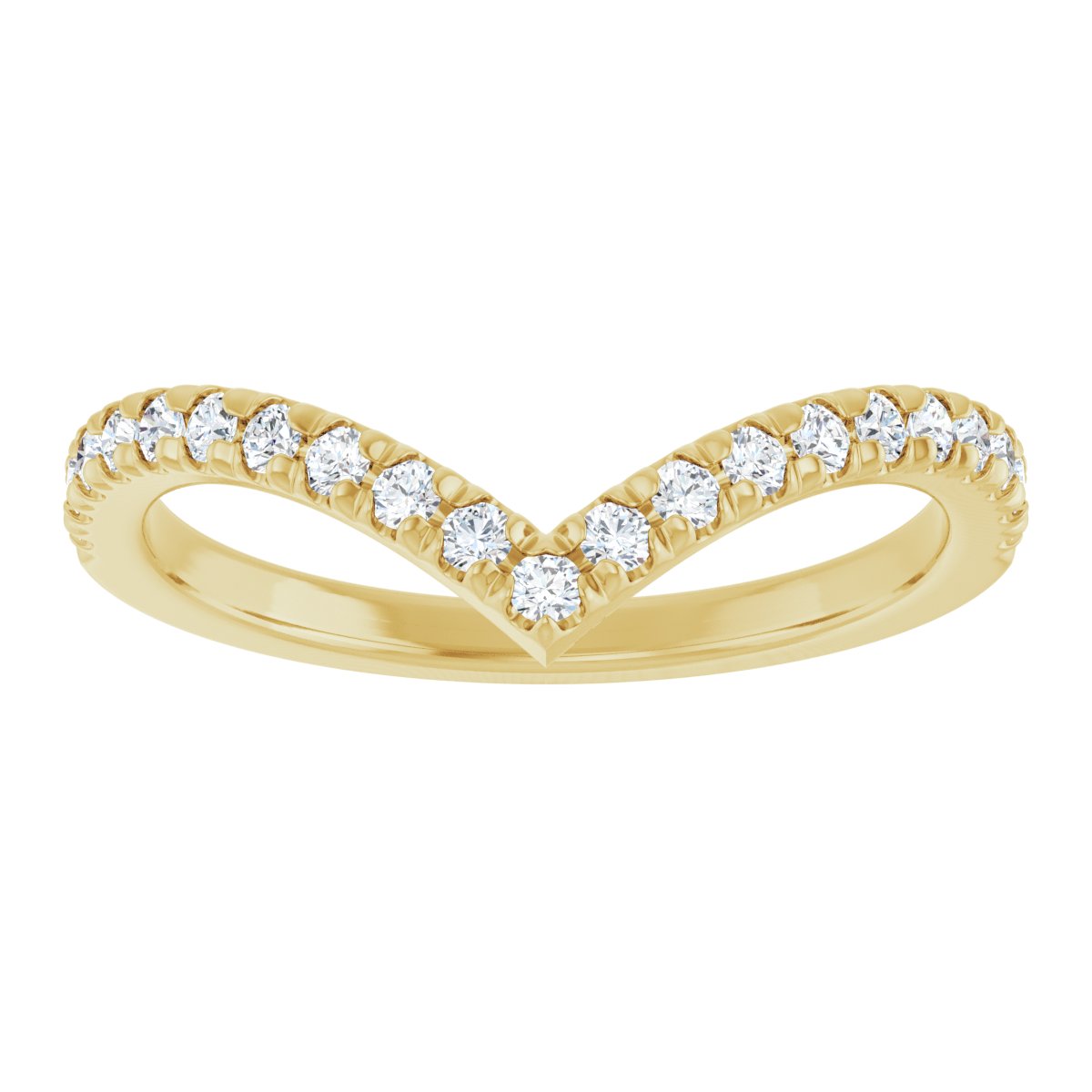 Brilliant Embrace Diamond Chevron Ring