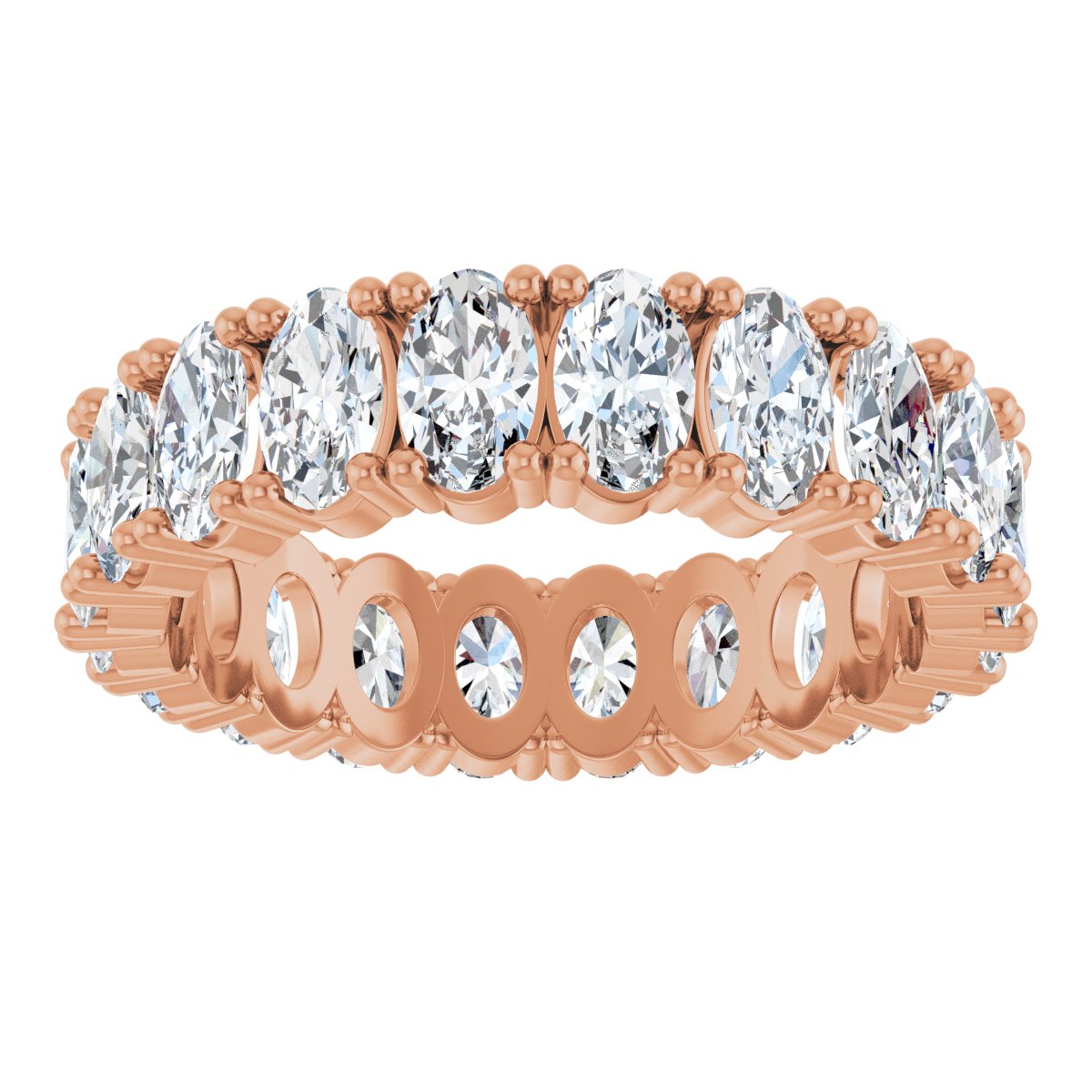 Grand Oval Diamond Eternity Band