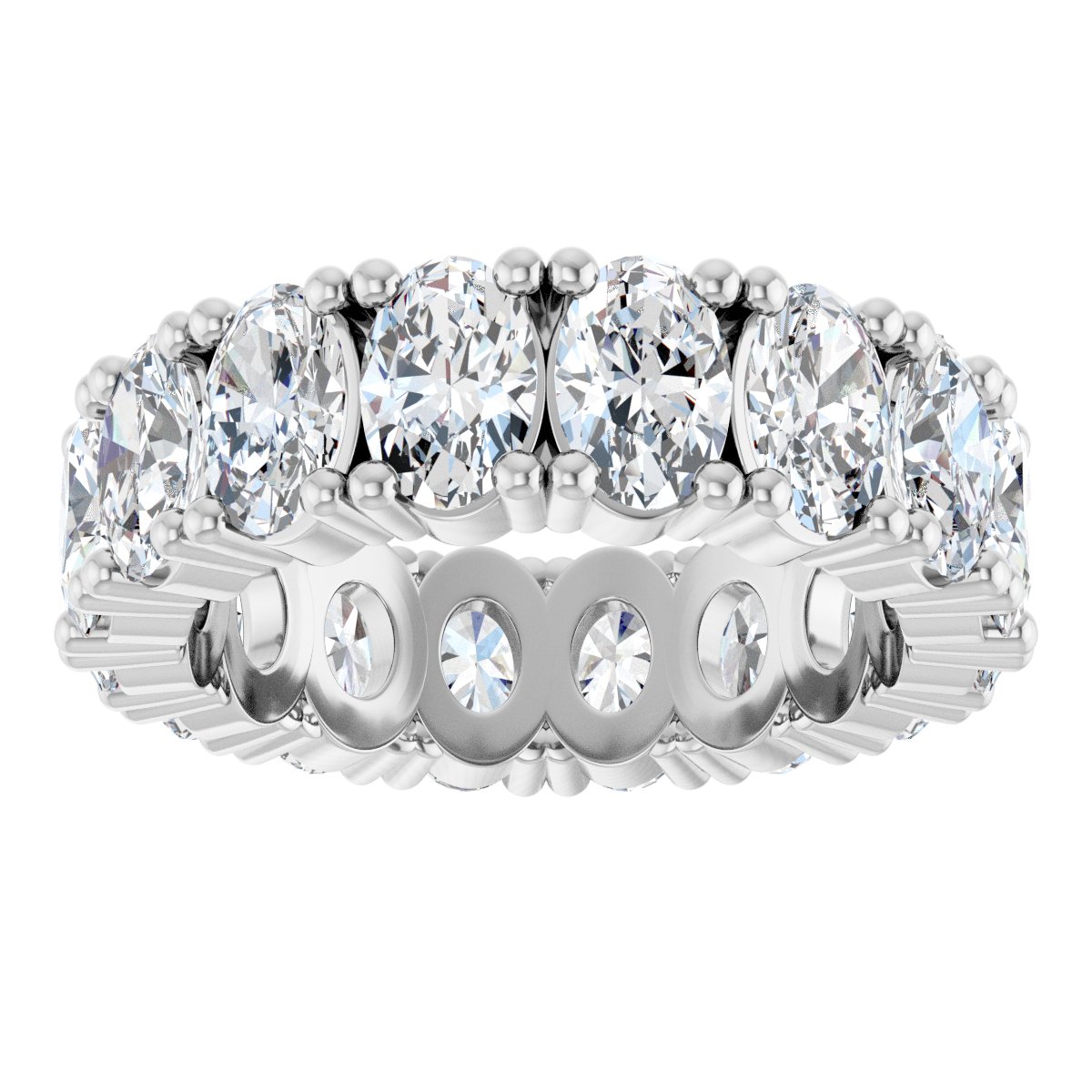 Grand Oval Diamond Eternity Band