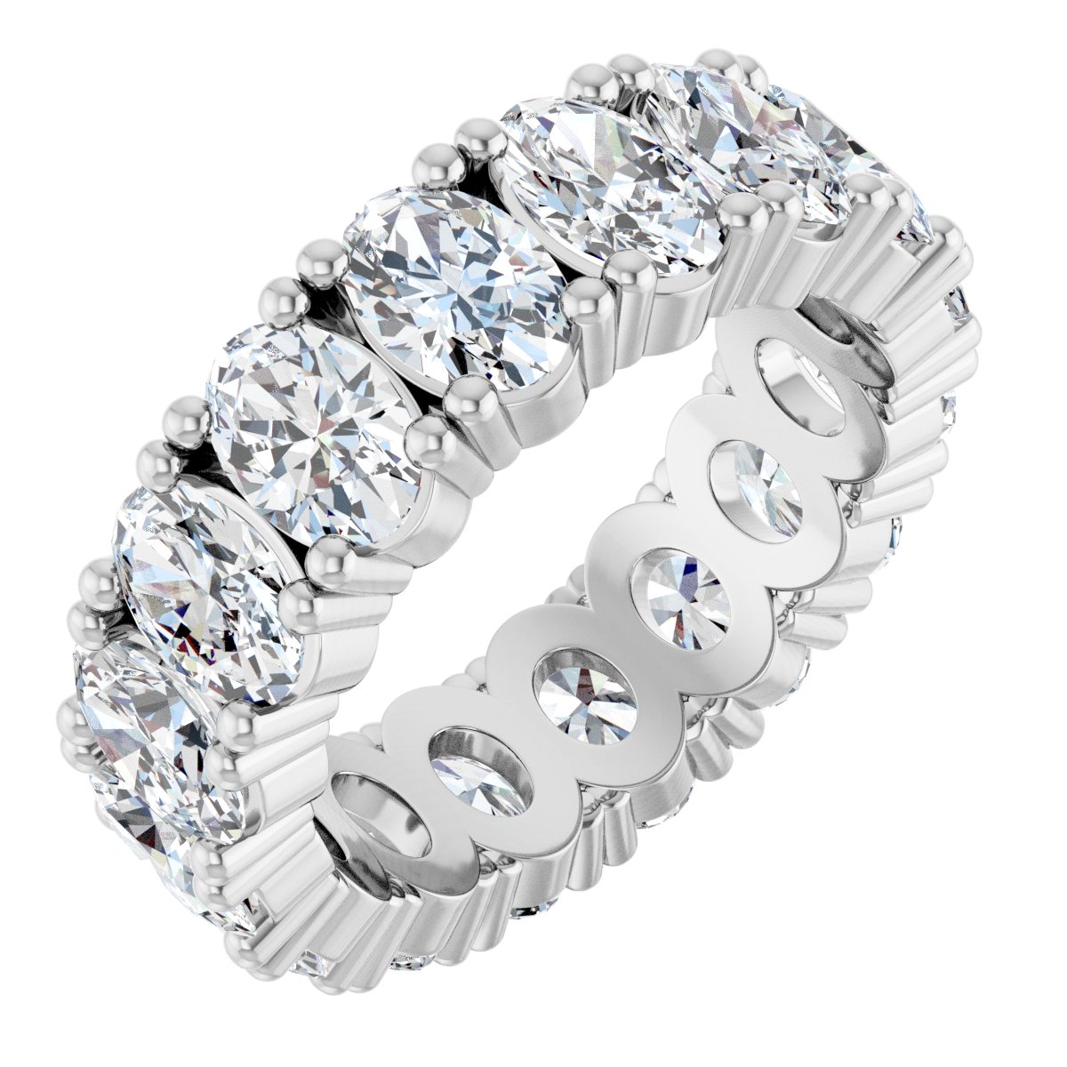 Grand Oval Diamond Eternity Band