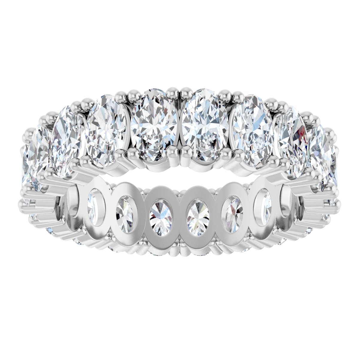 Grand Oval Diamond Eternity Band