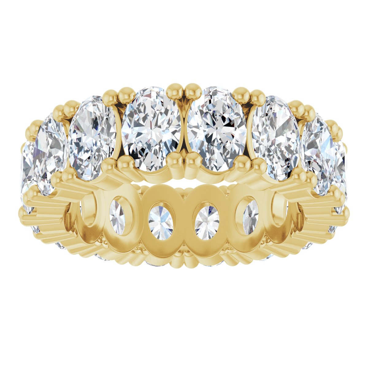 Grand Oval Diamond Eternity Band