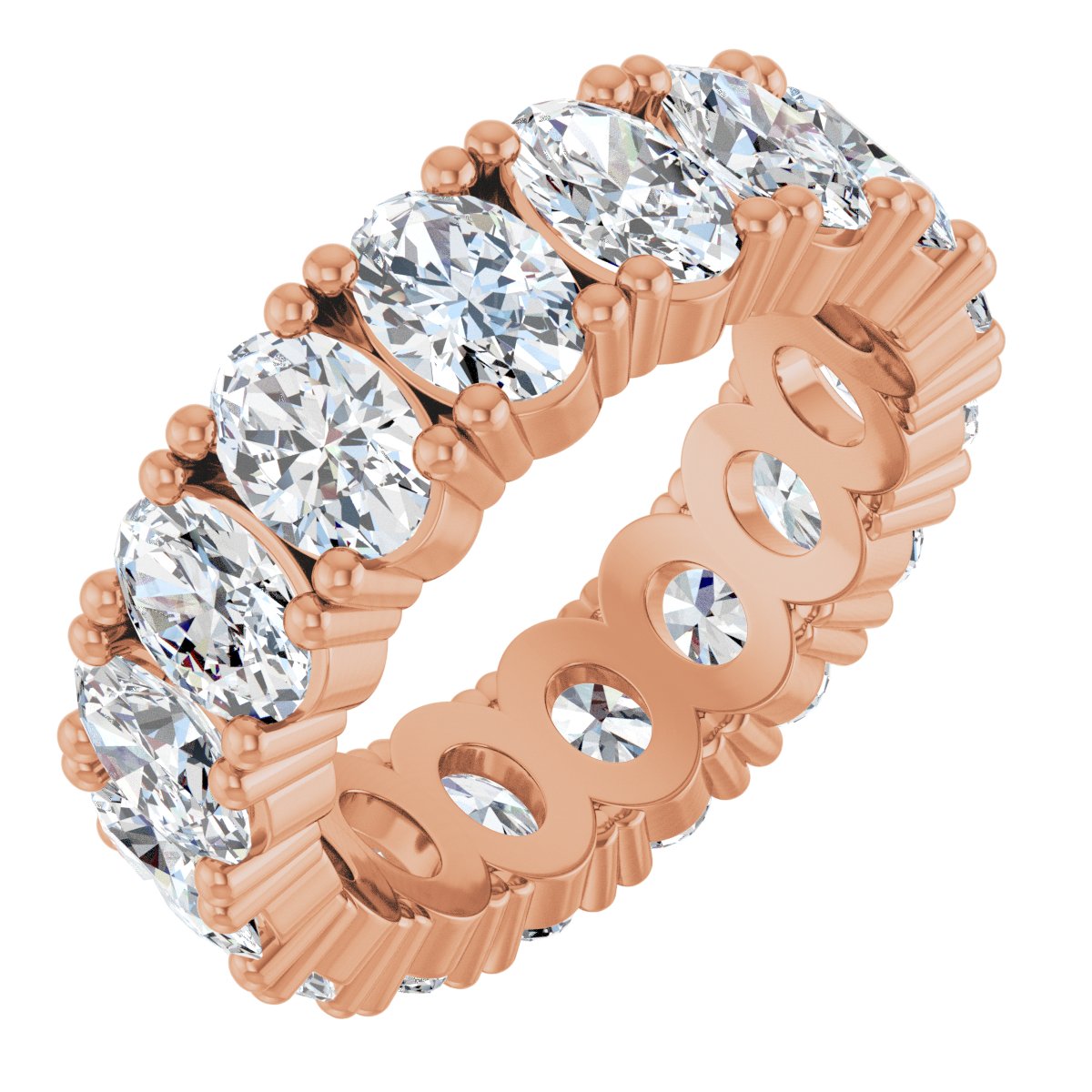 Grand Oval Diamond Eternity Band