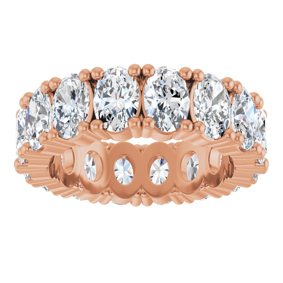 Grand Oval Diamond Eternity Band