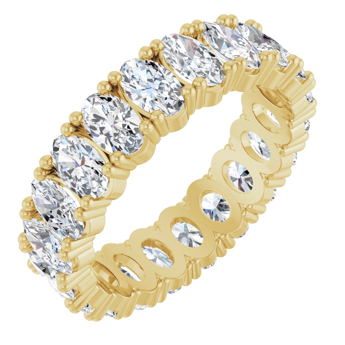 Grand Oval Diamond Eternity Band