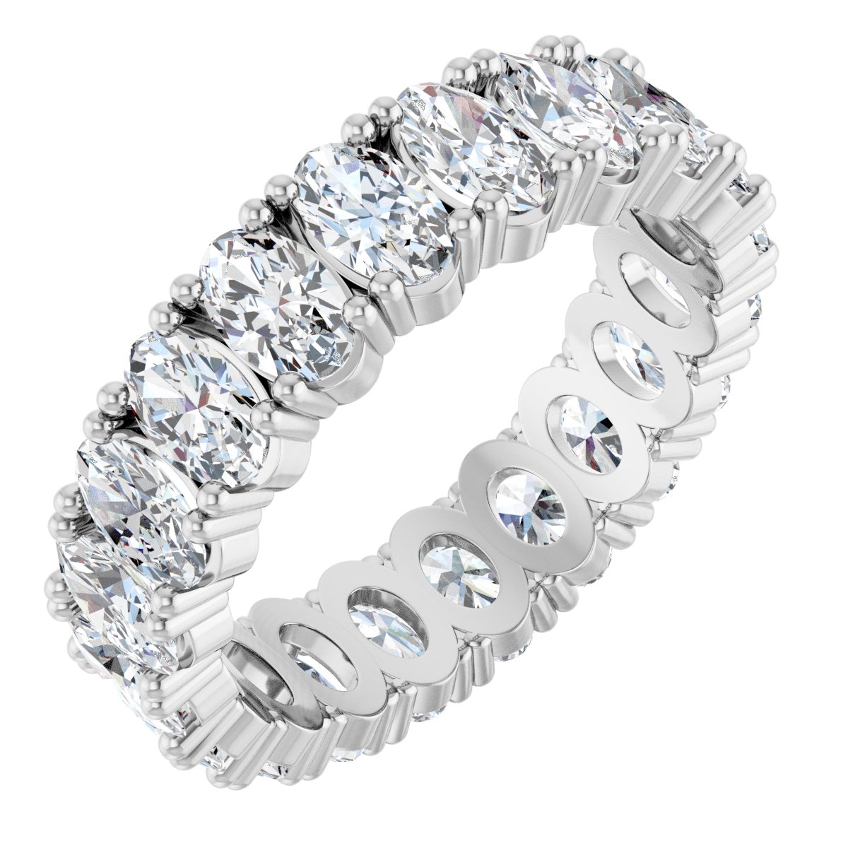Grand Oval Diamond Eternity Band