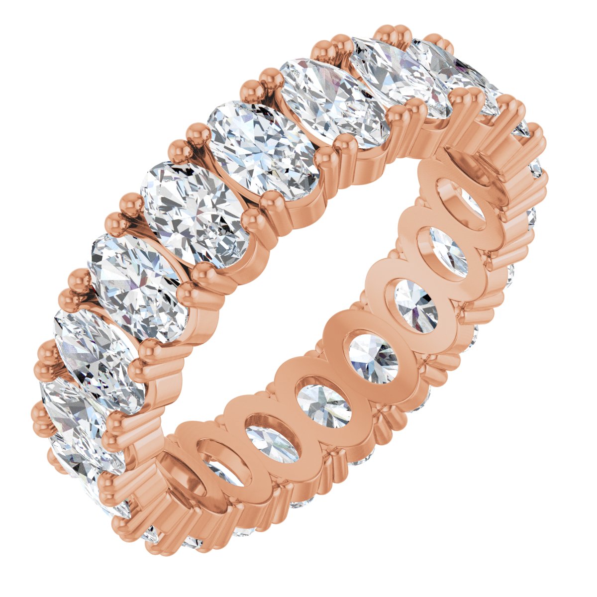 Grand Oval Diamond Eternity Band