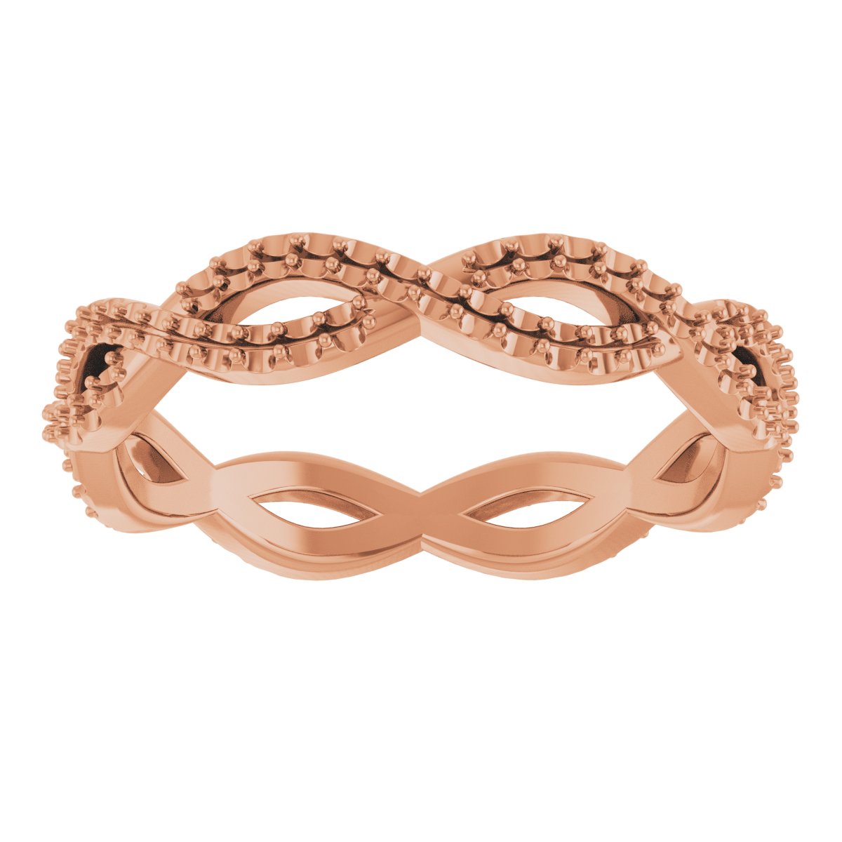 Infinity Twist Diamond Band