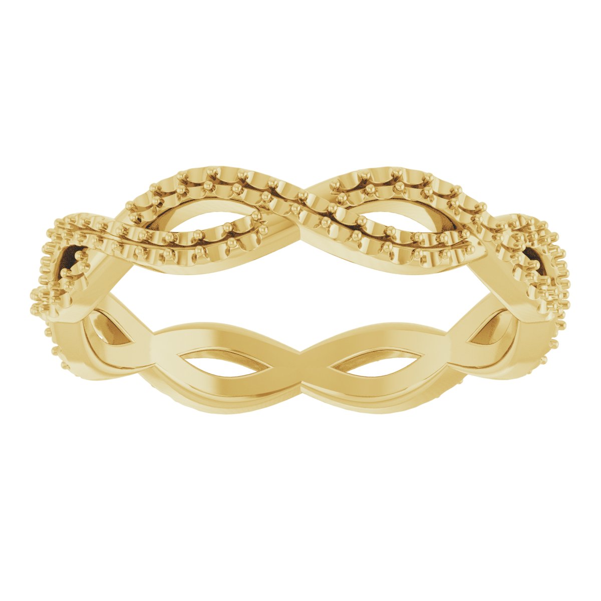 Infinity Twist Diamond Band