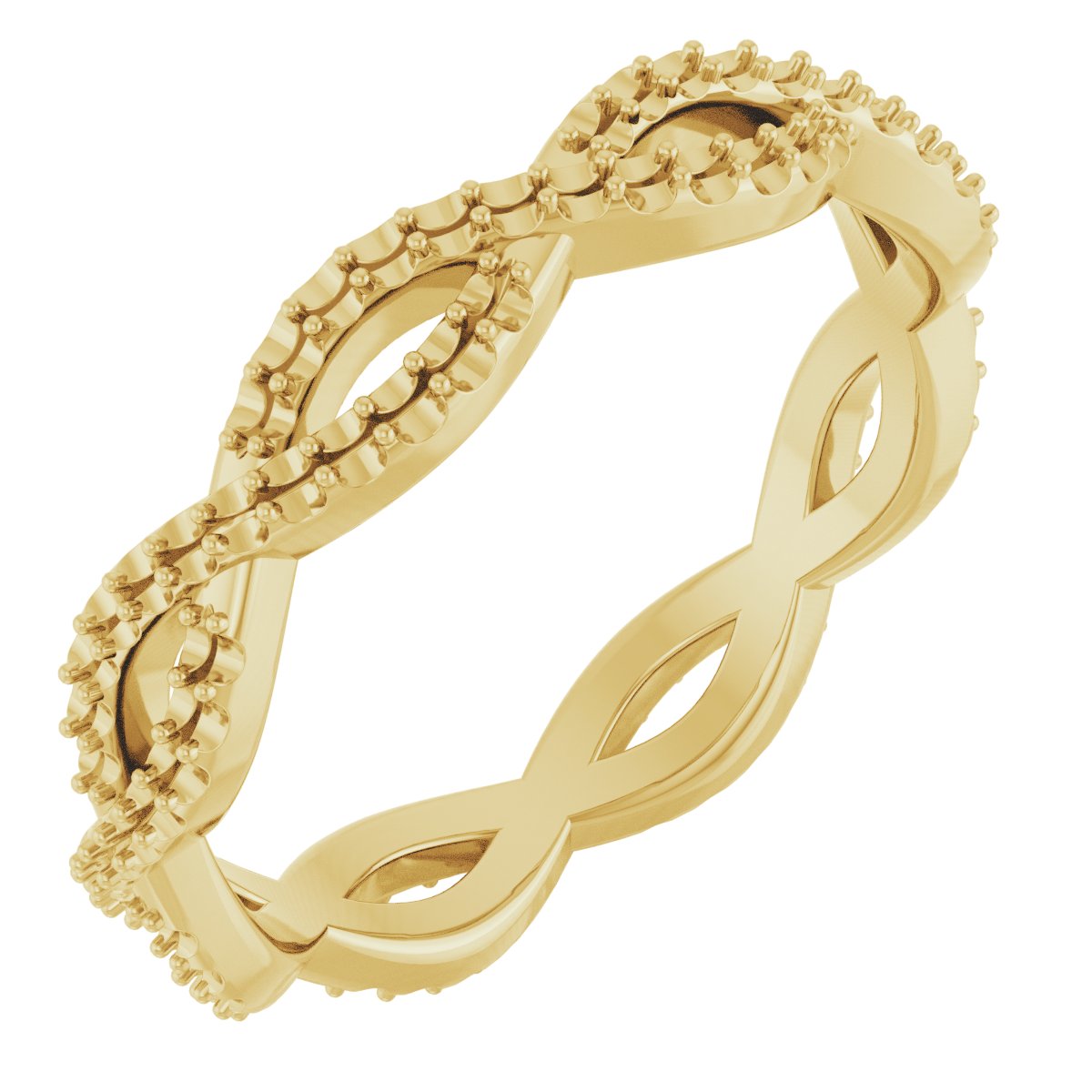 Infinity Twist Diamond Band