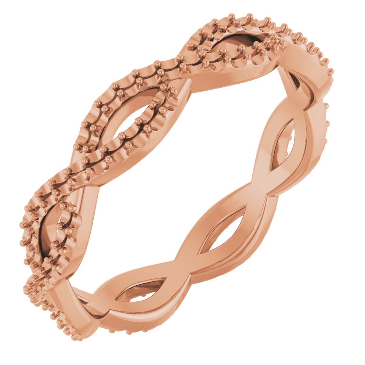 Infinity Twist Diamond Band