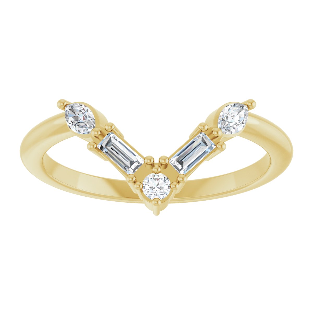Confetti Promise Diamond Contour Ring