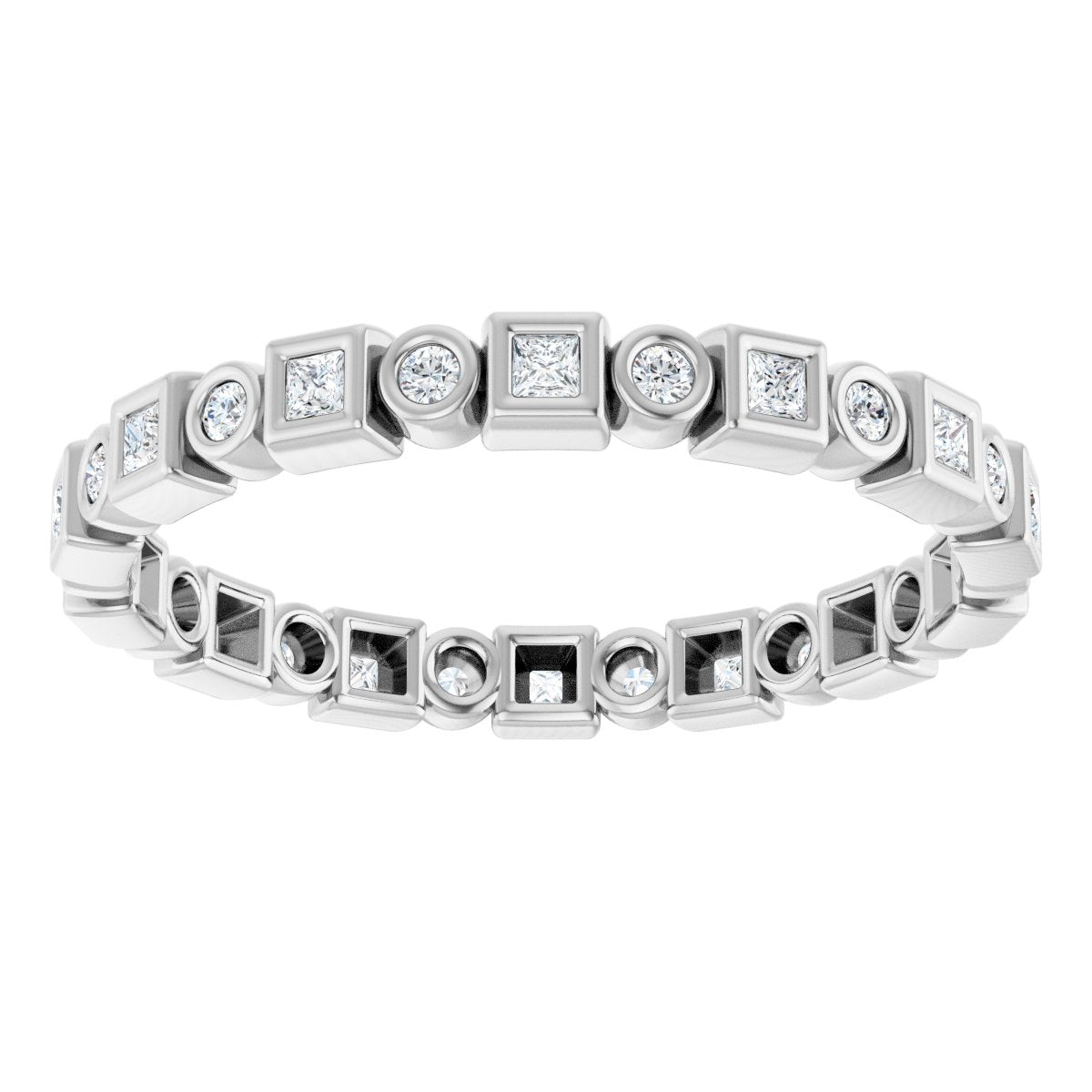 Modern Grid Eternity Band
