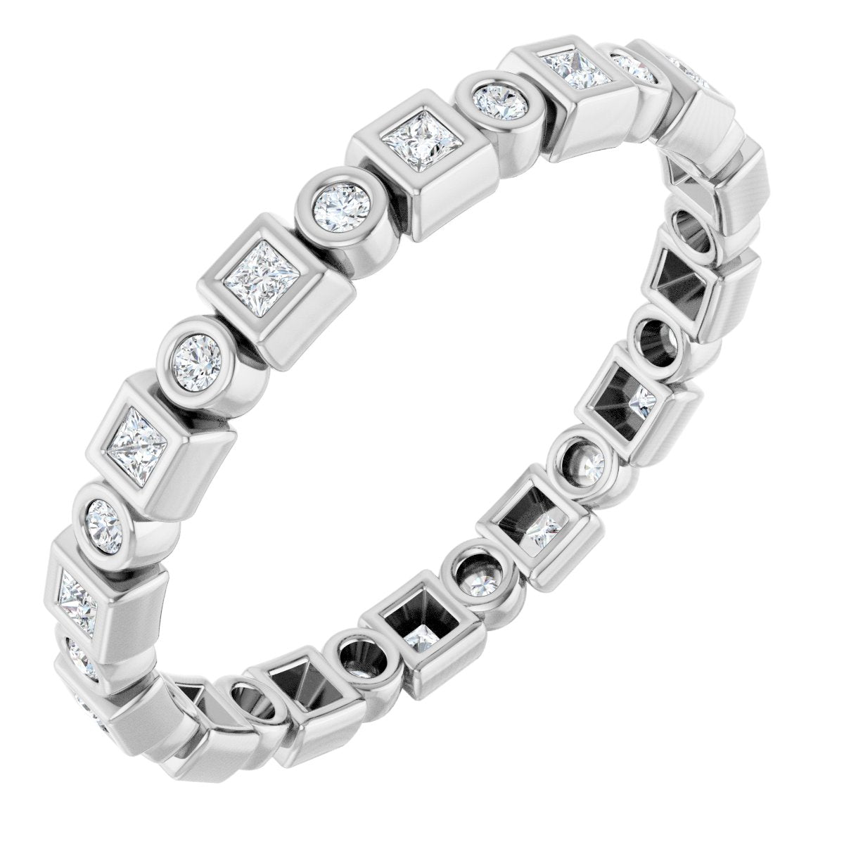 Modern Grid Eternity Band