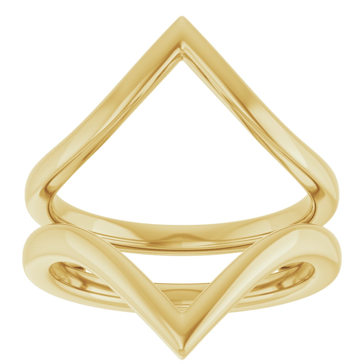 Modern Love Open V Wedding Ring