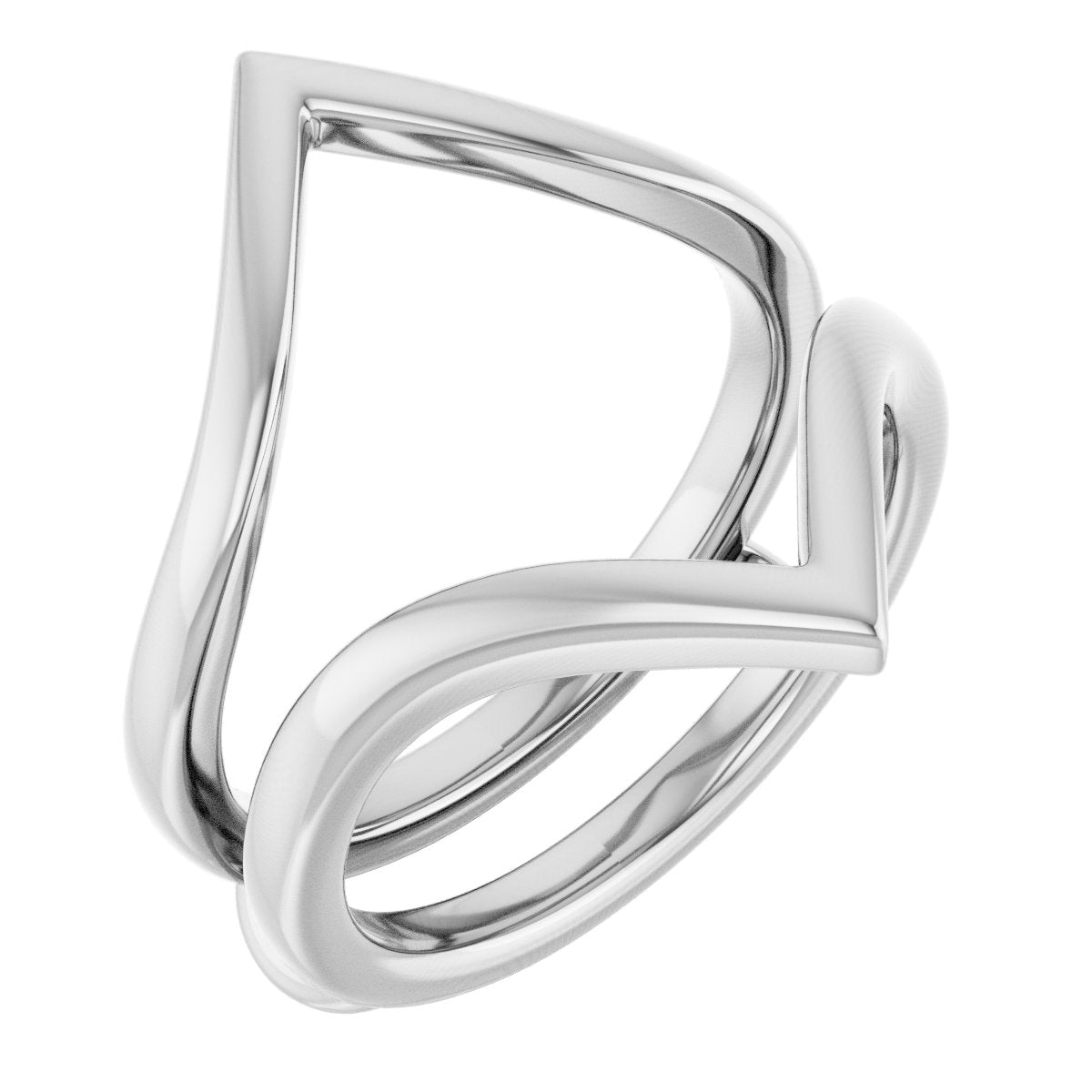 Modern Love Open V Wedding Ring