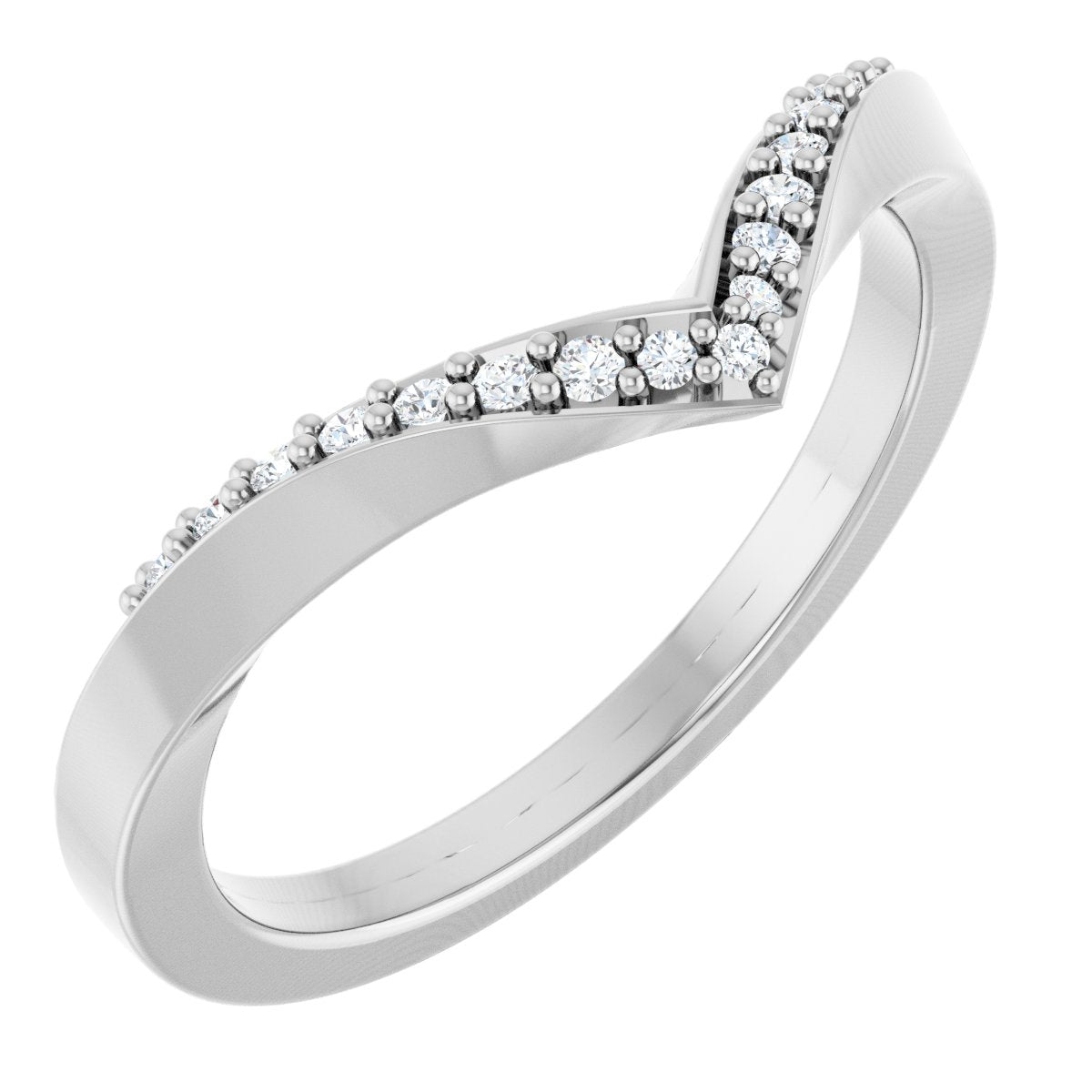 Tender Vow Diamond Chevron Ring