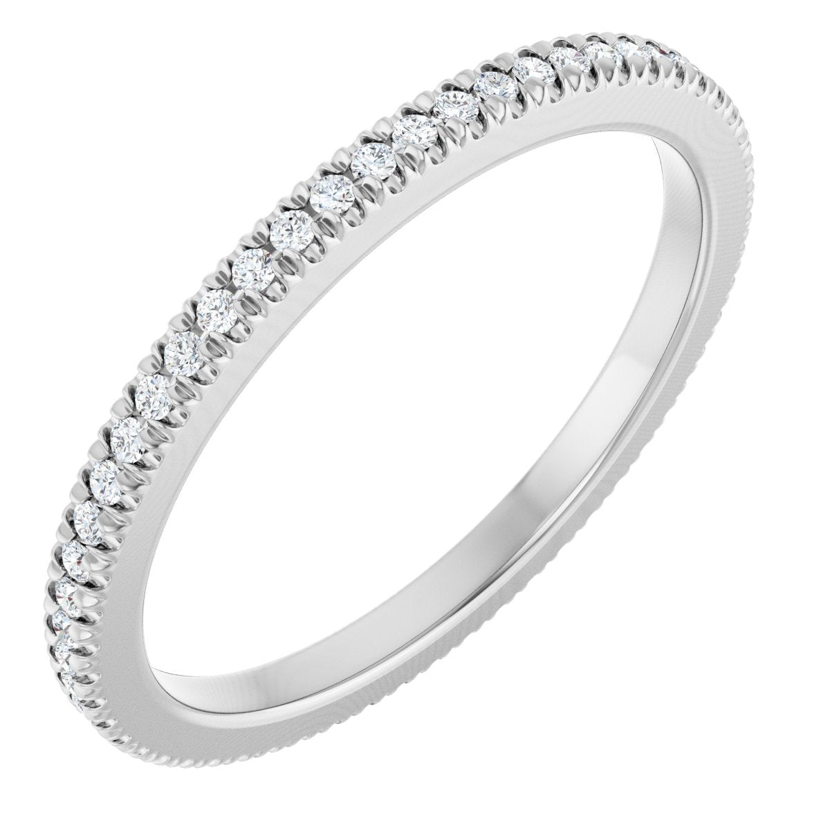 Petite Pave Stackable Band