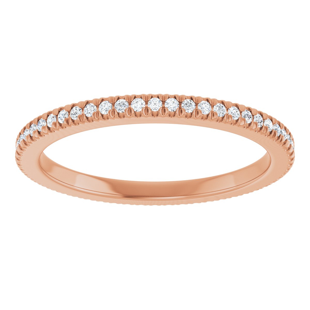 Petite Pave Stackable Band