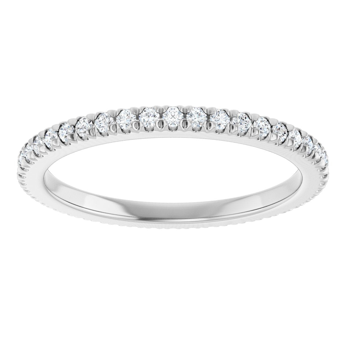Petite Pave Stackable Band