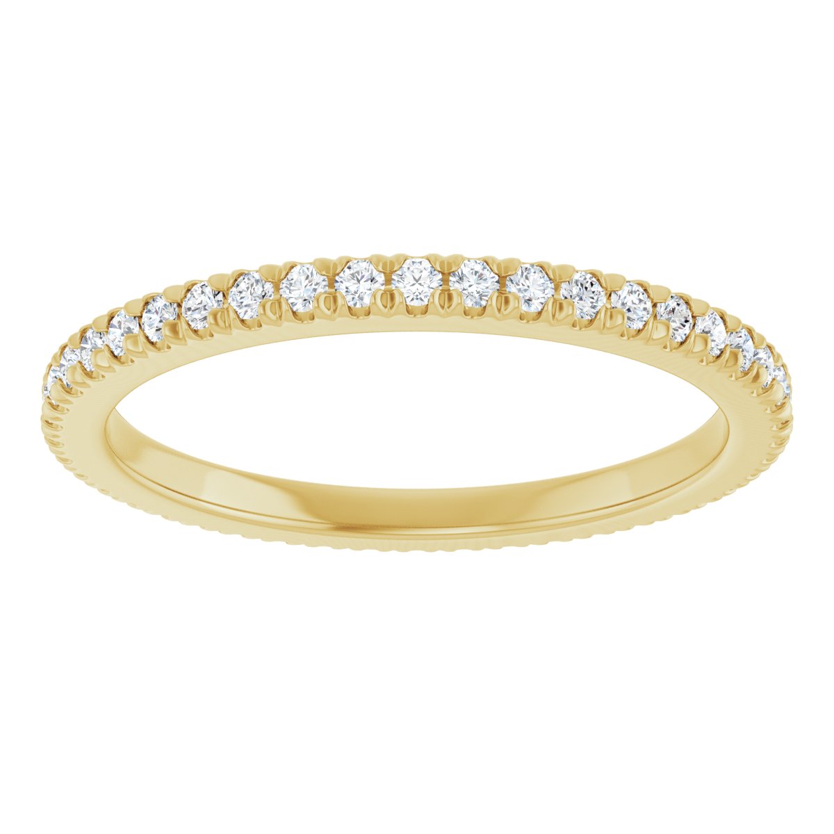 Petite Pave Stackable Band