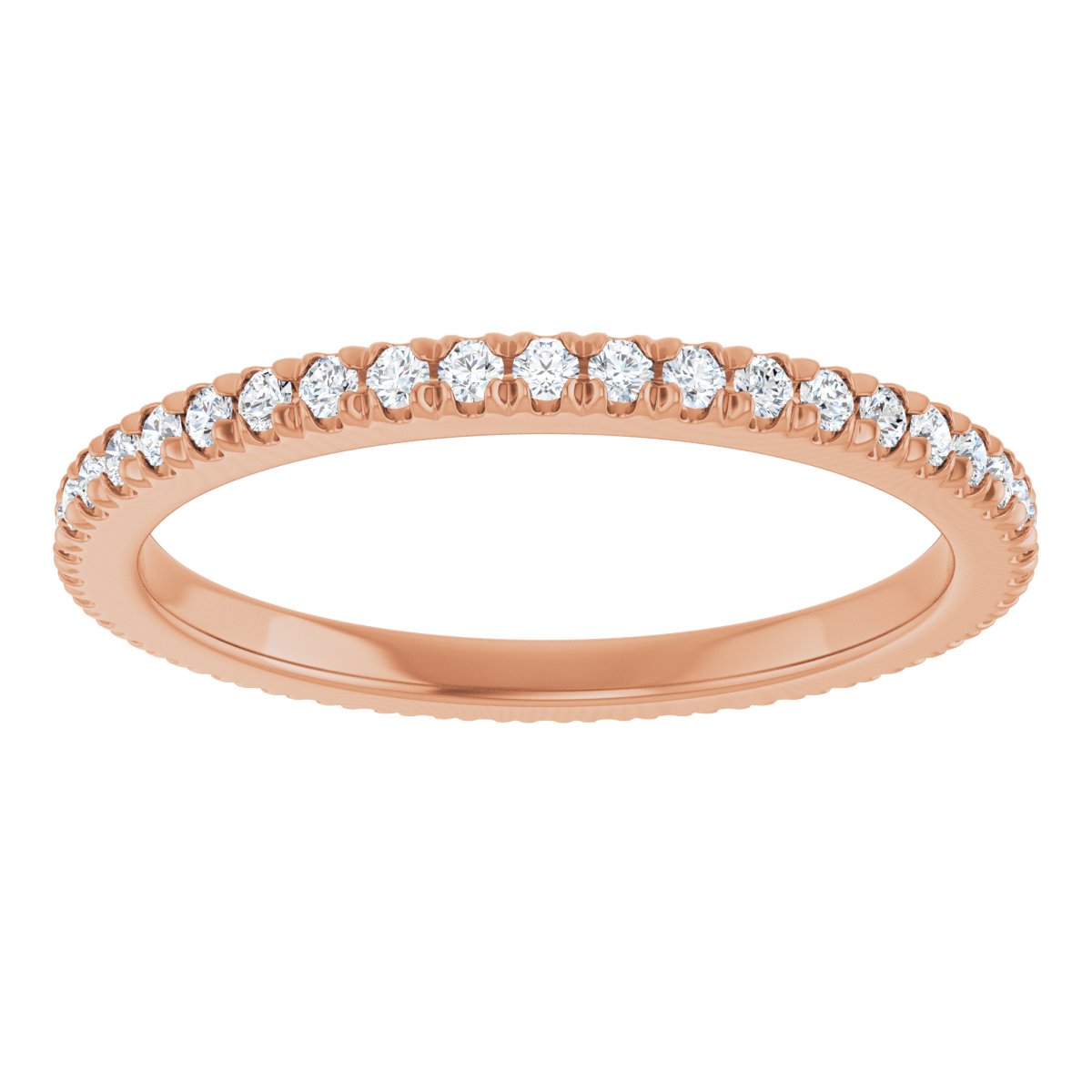 Petite Pave Stackable Band