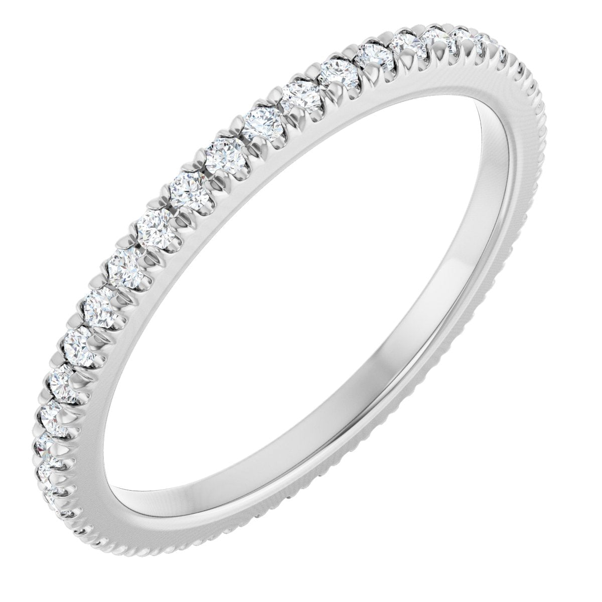 Petite Pave Stackable Band