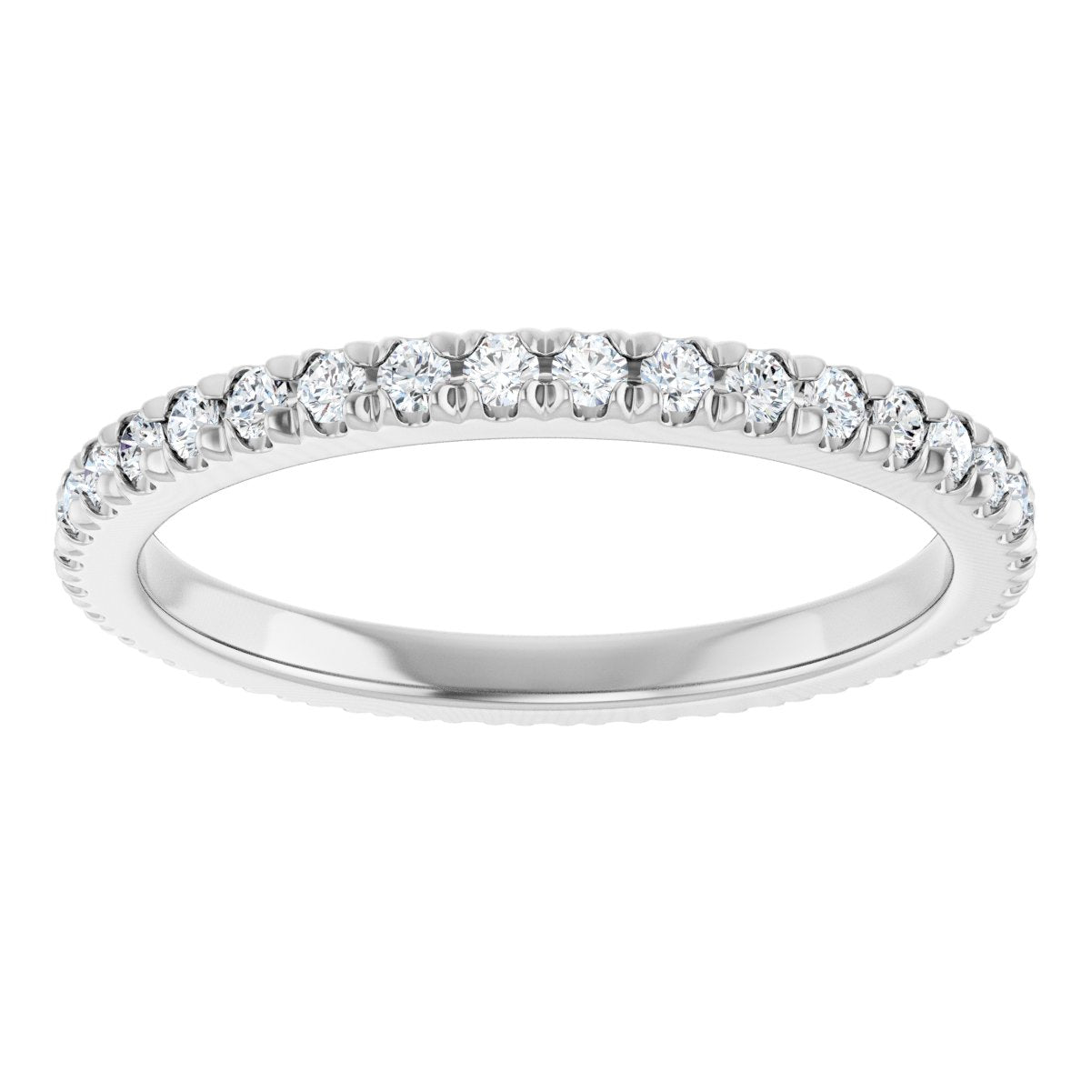 Petite Pave Stackable Band