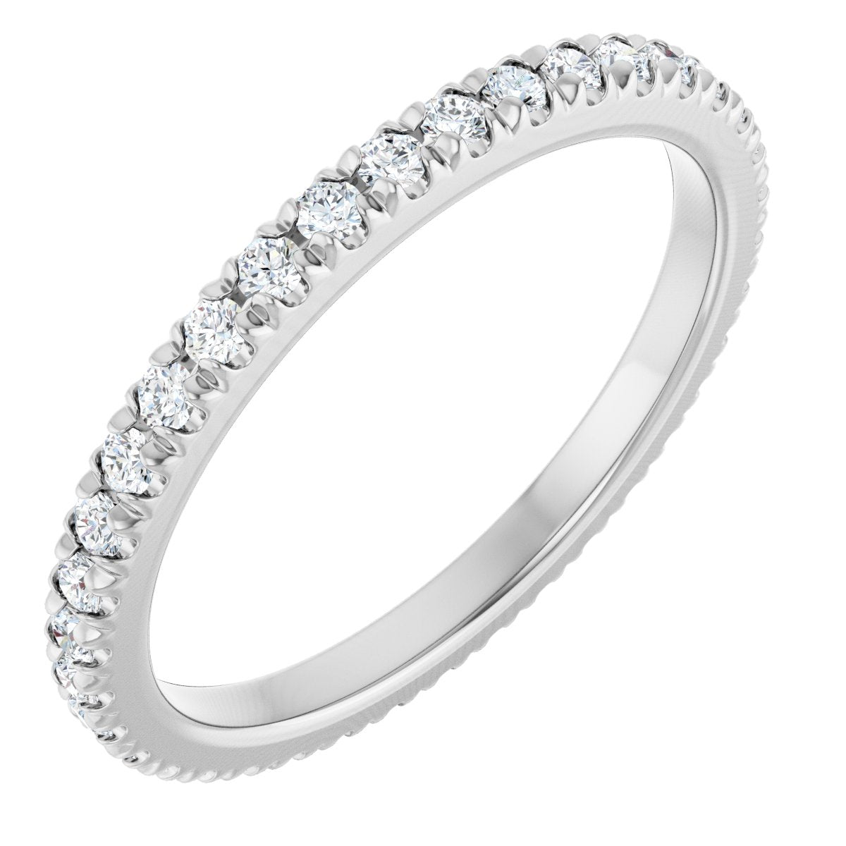 Petite Pave Stackable Band