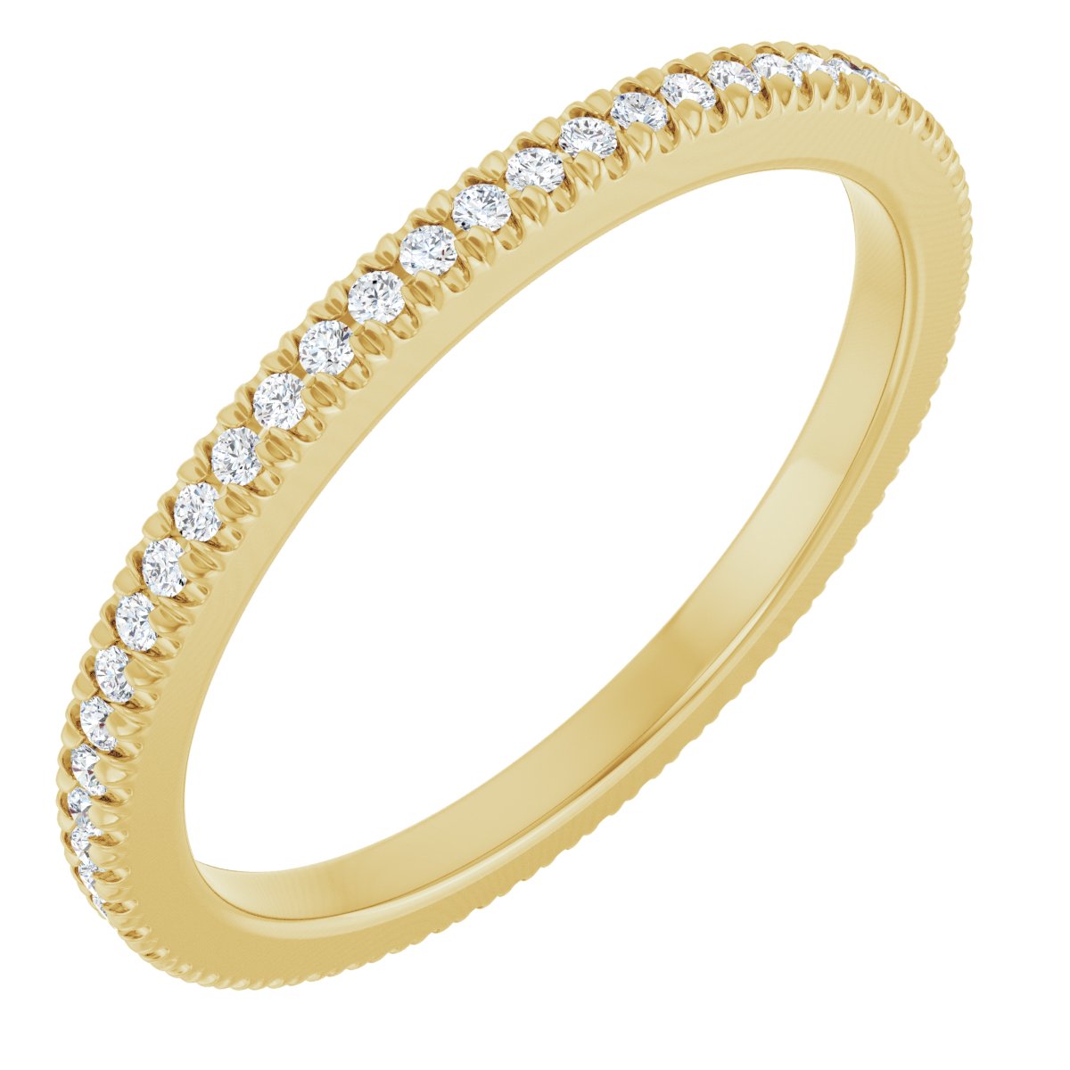 Petite Pave Stackable Band
