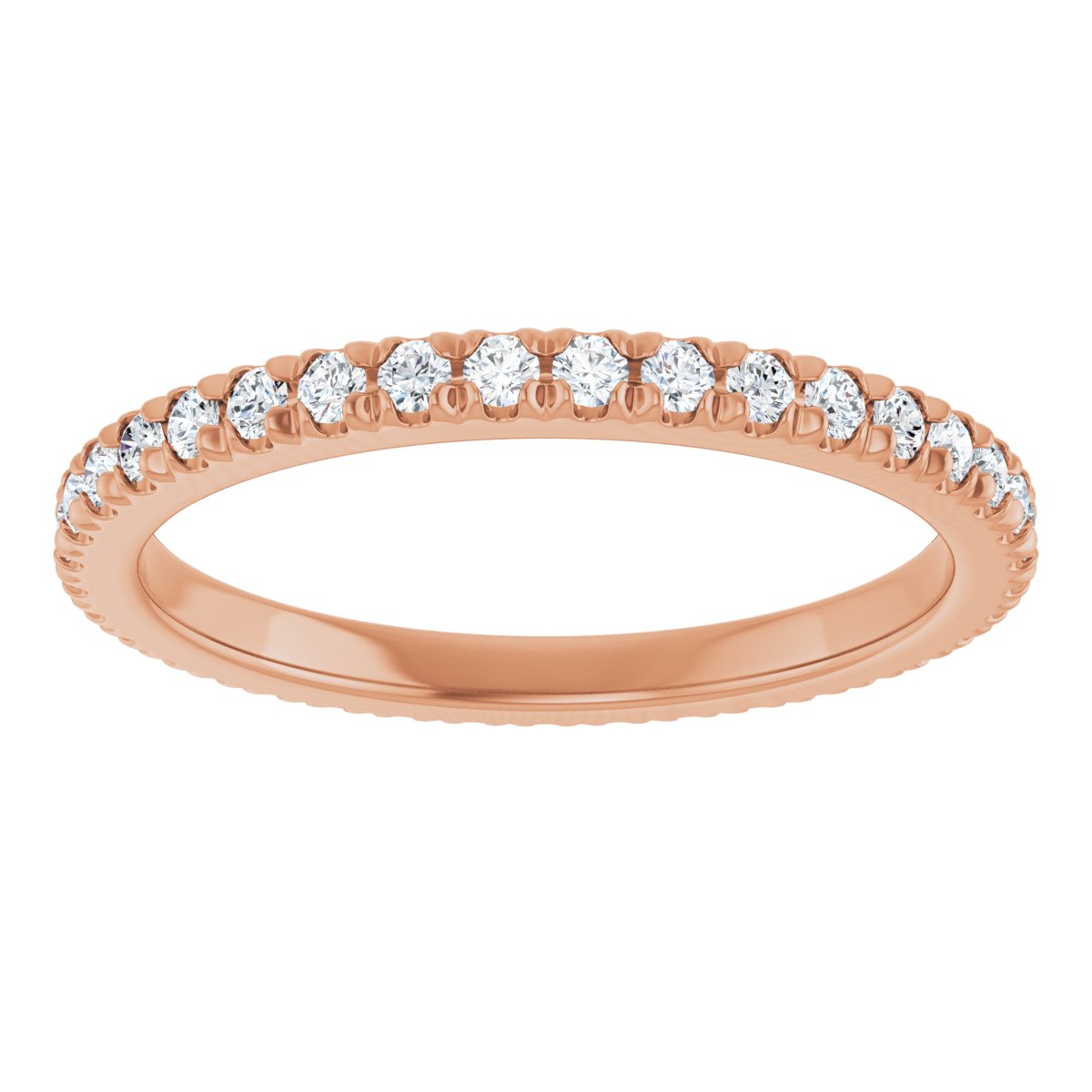 Petite Pave Stackable Band
