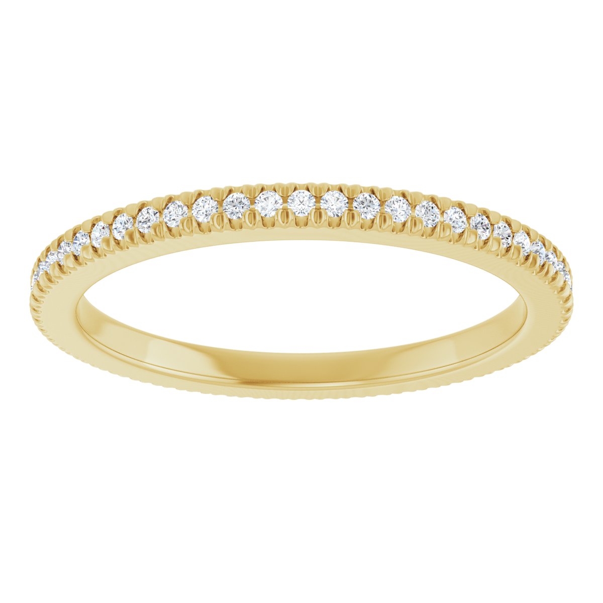 Petite Pave Stackable Band