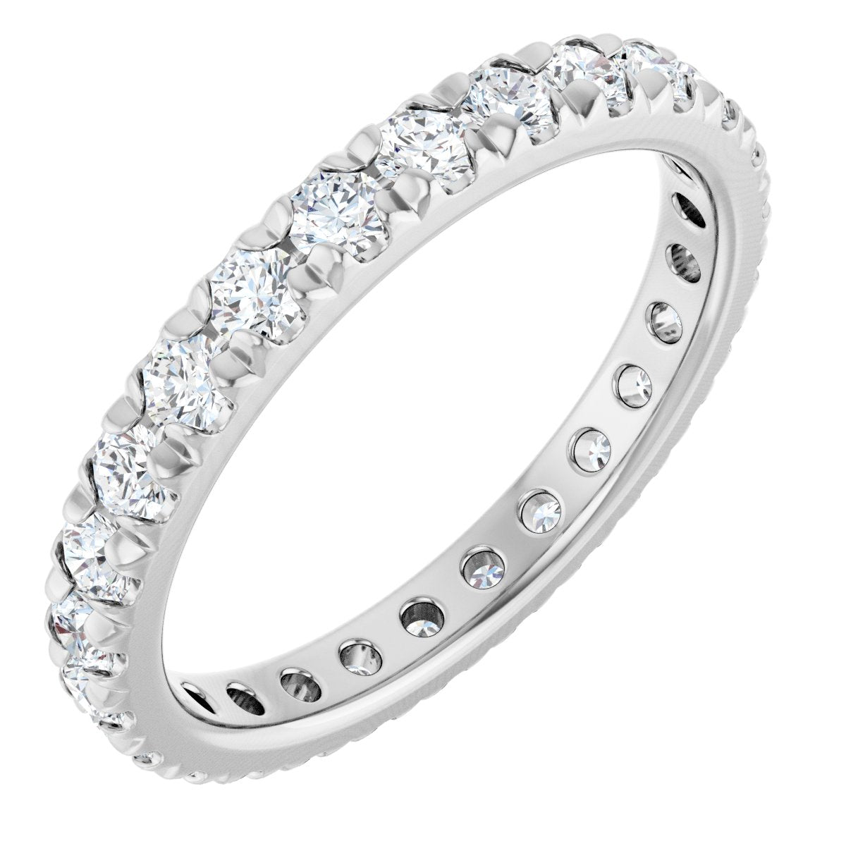 Petite Pave Stackable Band