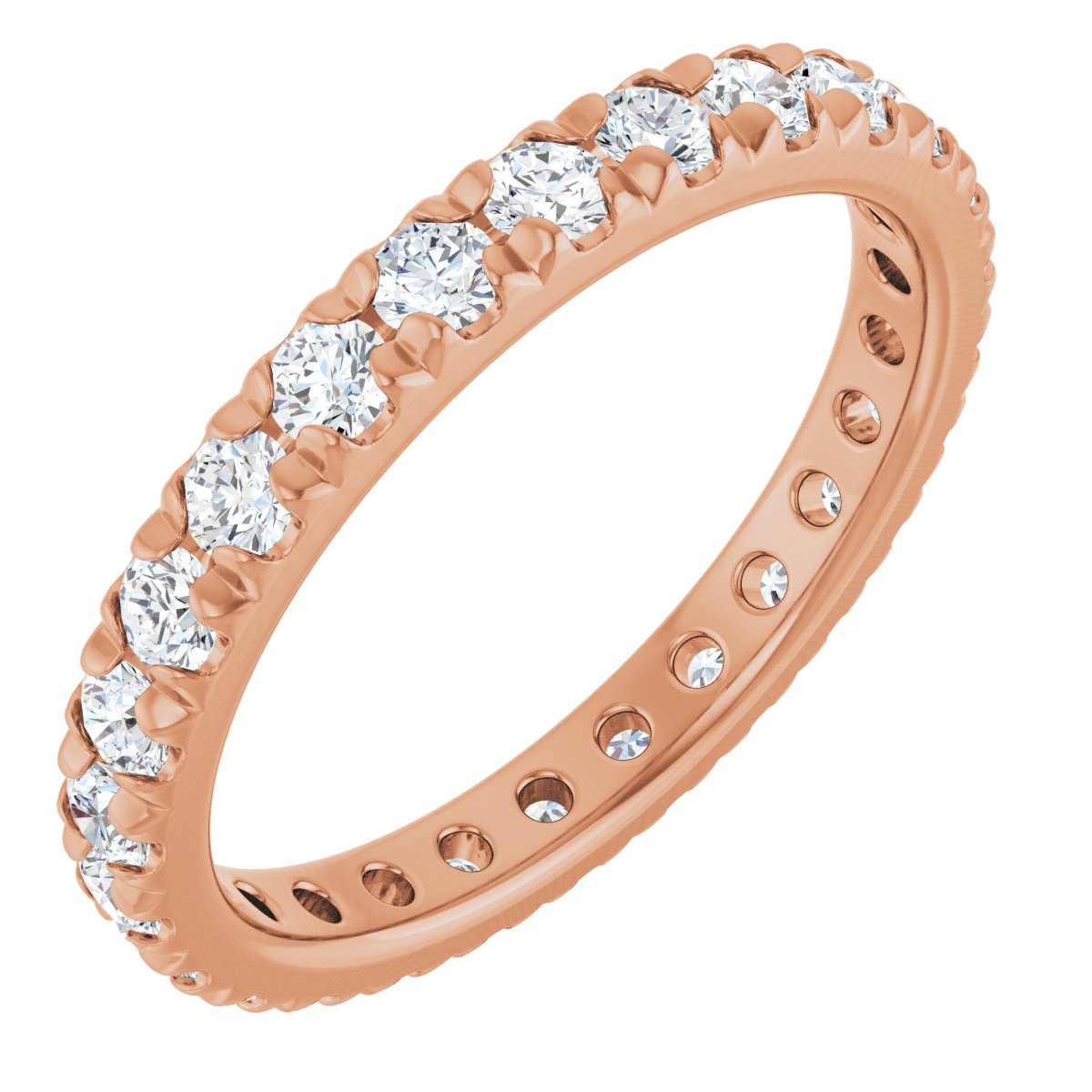 Petite Pave Stackable Band