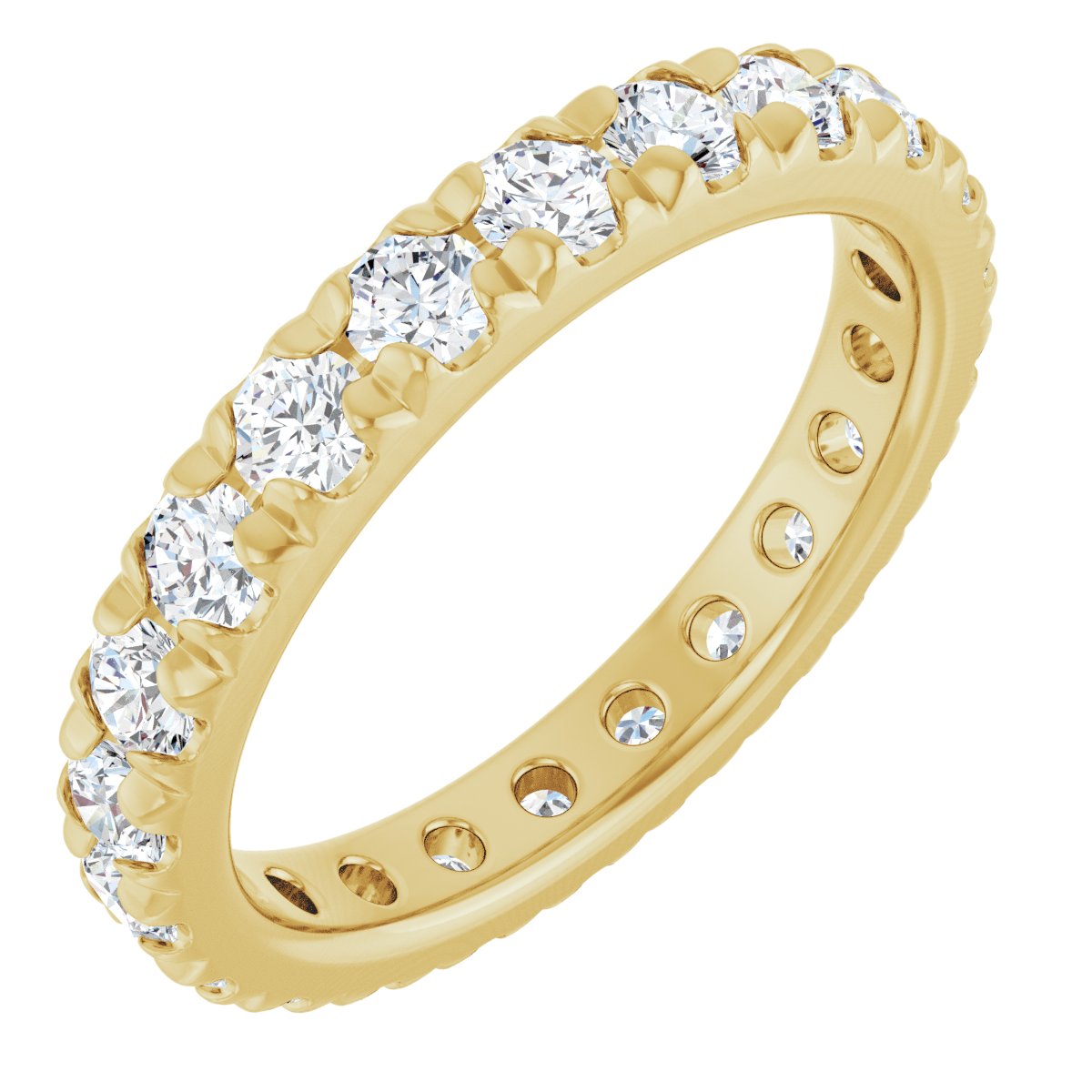 Petite Pave Stackable Band