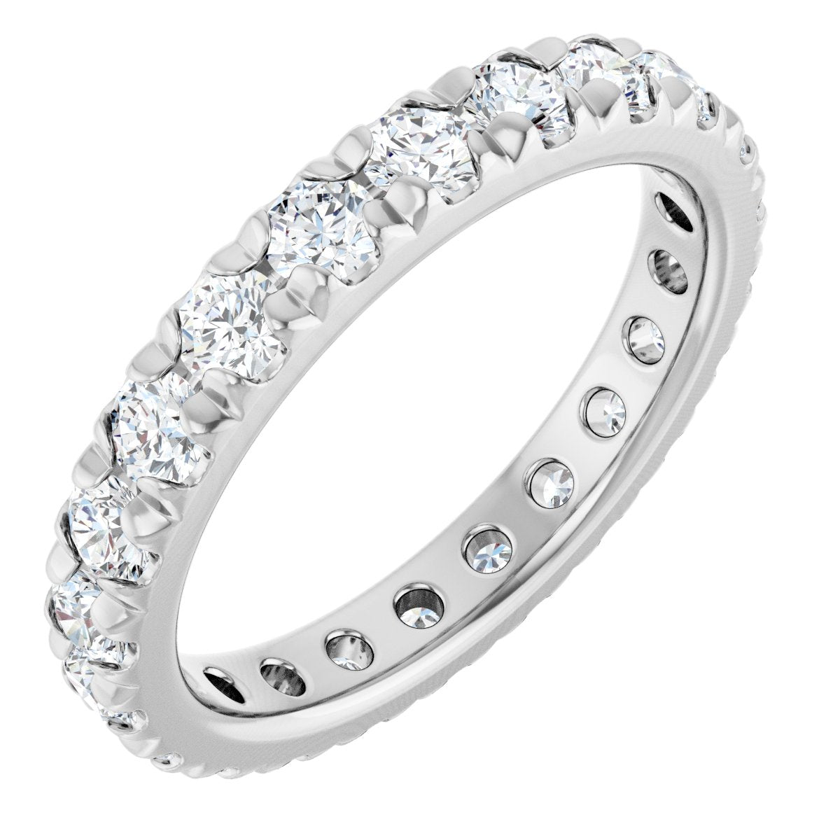 Petite Pave Stackable Band