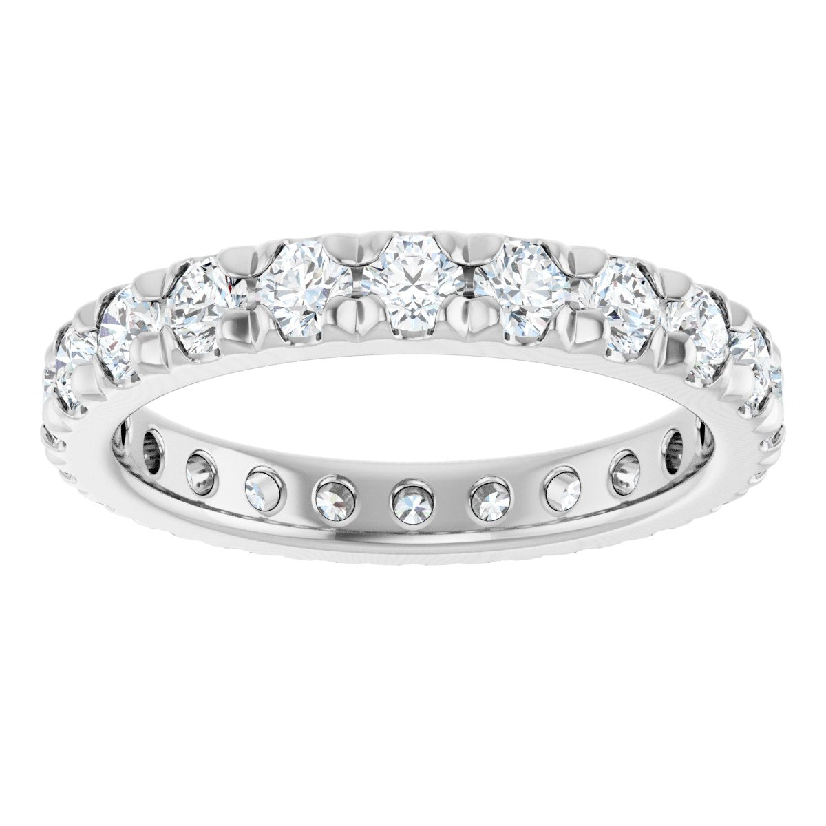 Petite Pave Stackable Band