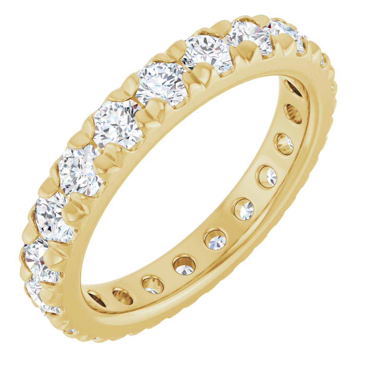Petite Pave Stackable Band