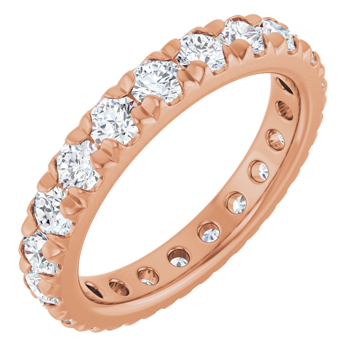 Petite Pave Stackable Band