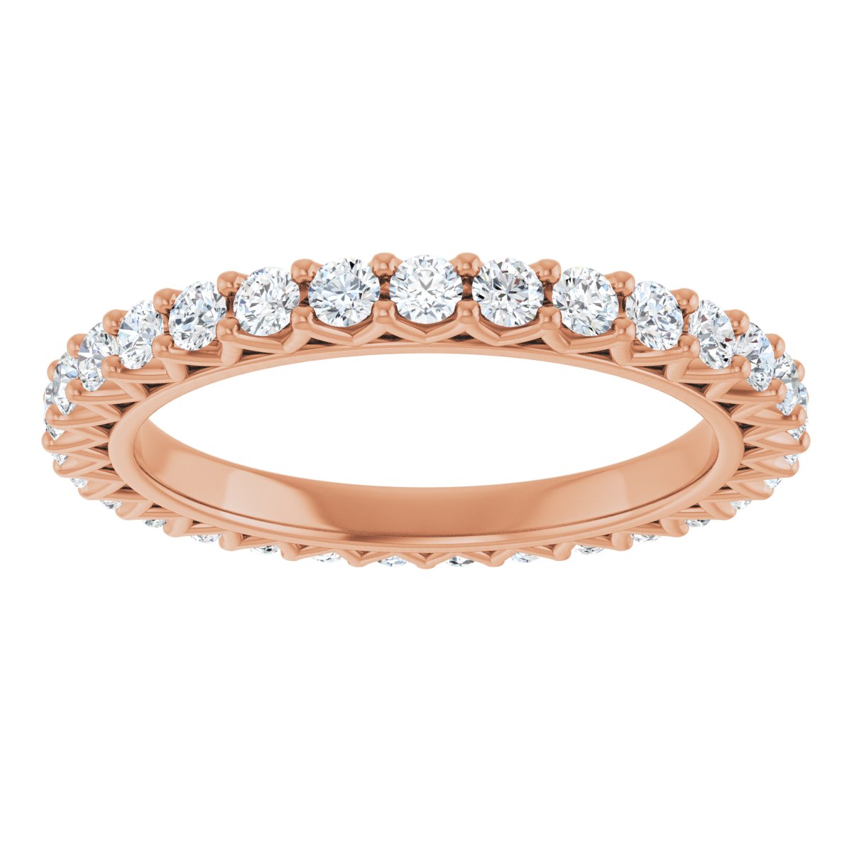 Round Crown Eternity Band
