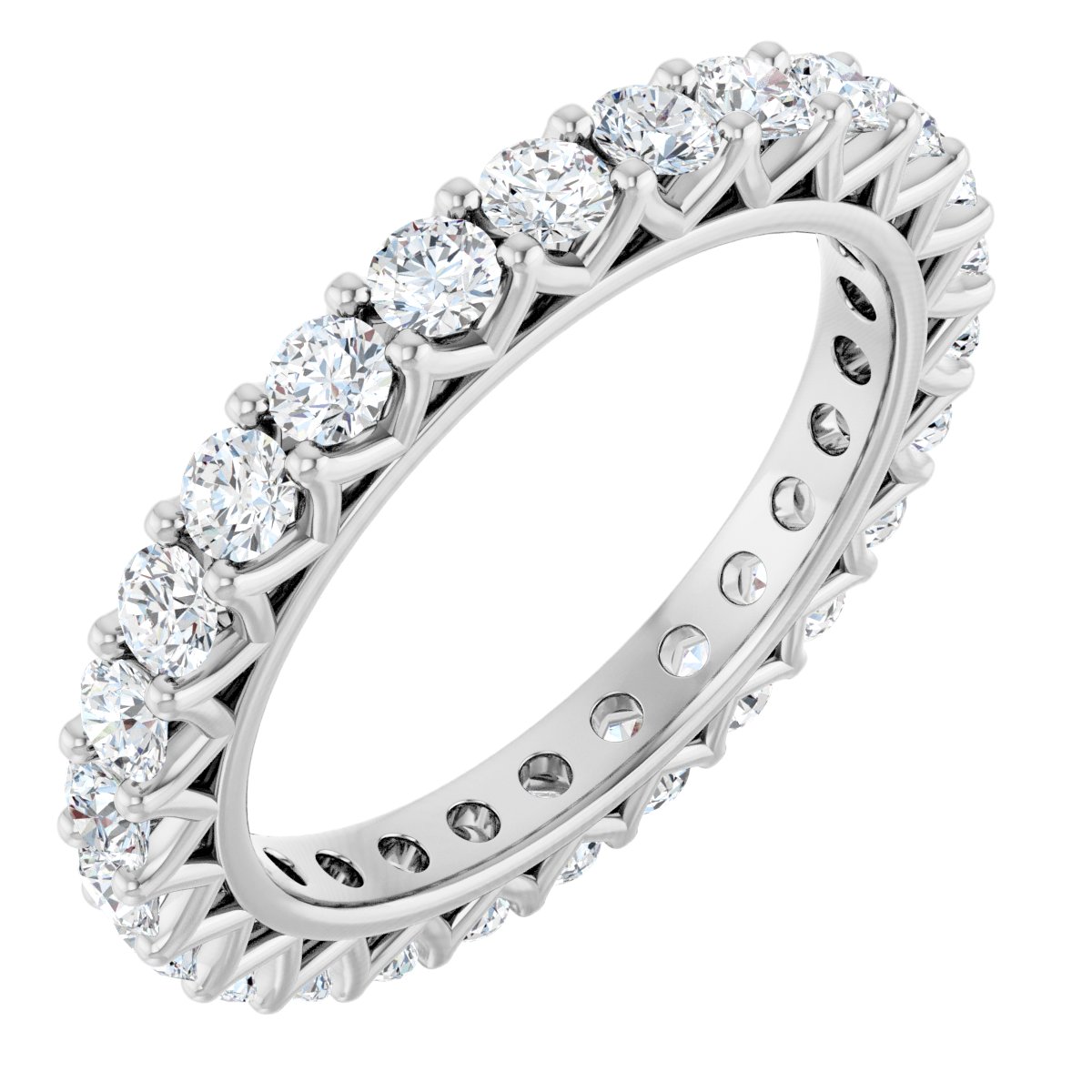 Round Crown Eternity Band