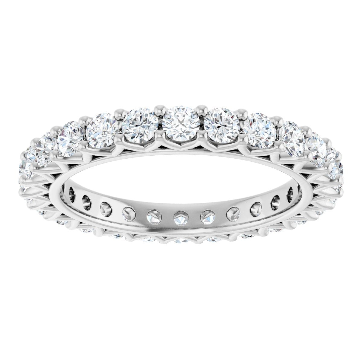 Round Crown Eternity Band