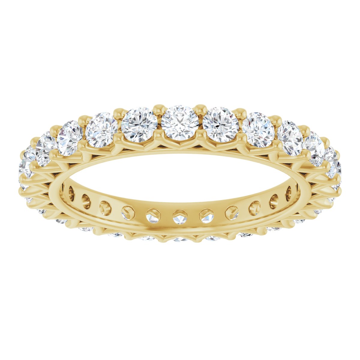 Round Crown Eternity Band