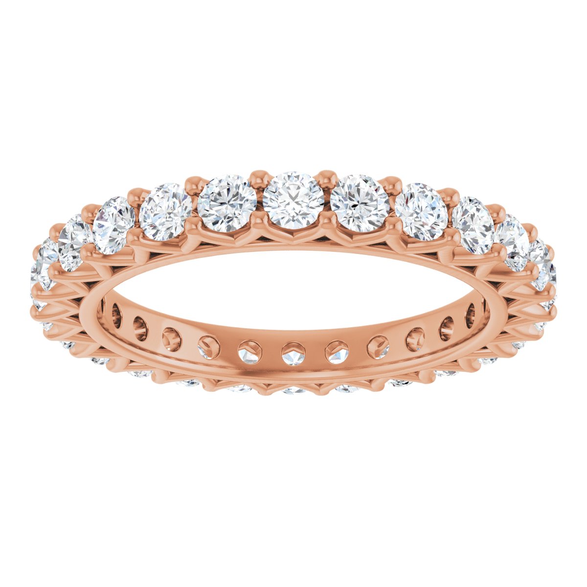 Round Crown Eternity Band