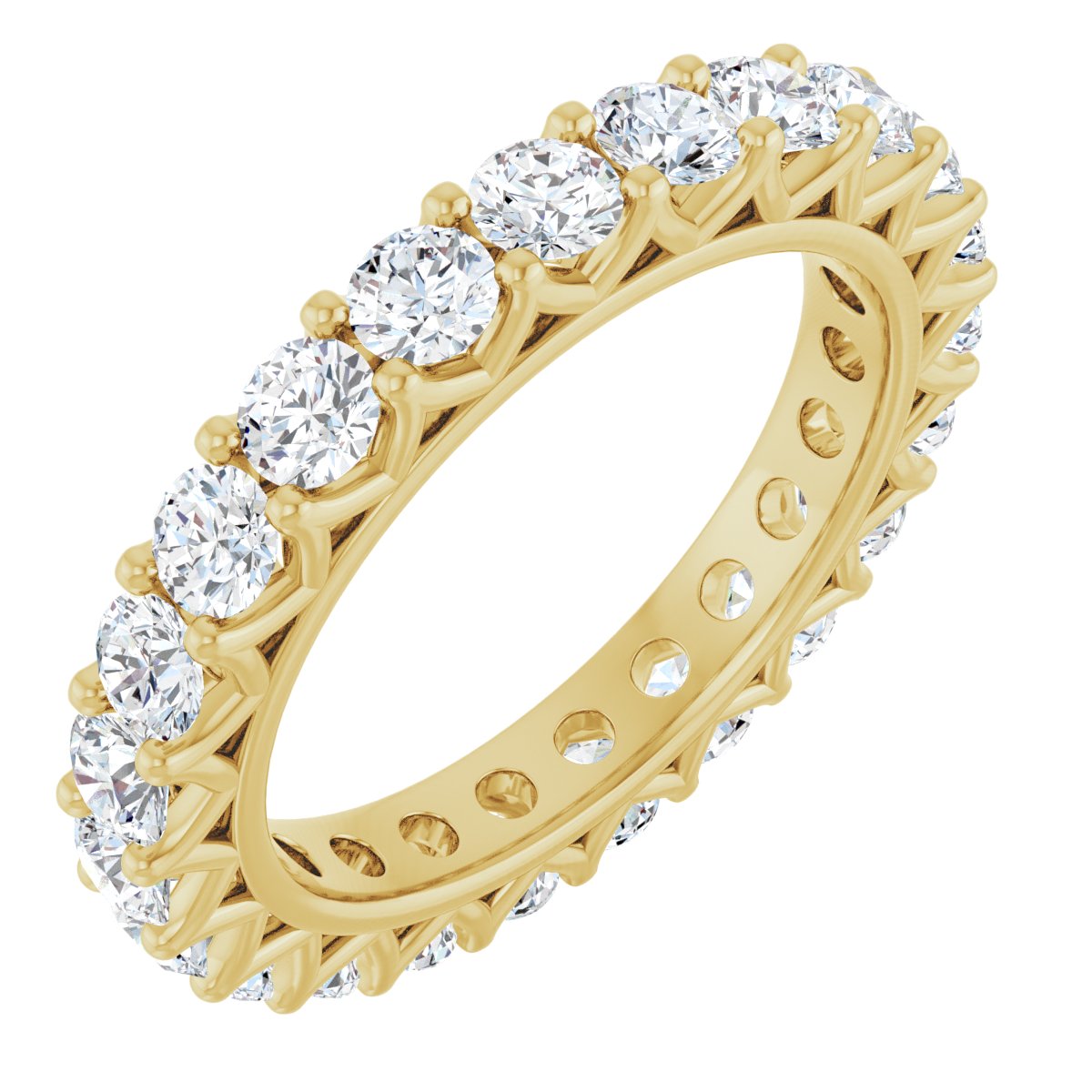Round Crown Eternity Band