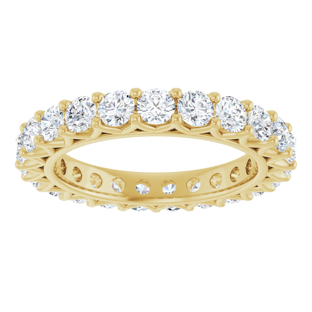 Round Crown Eternity Band