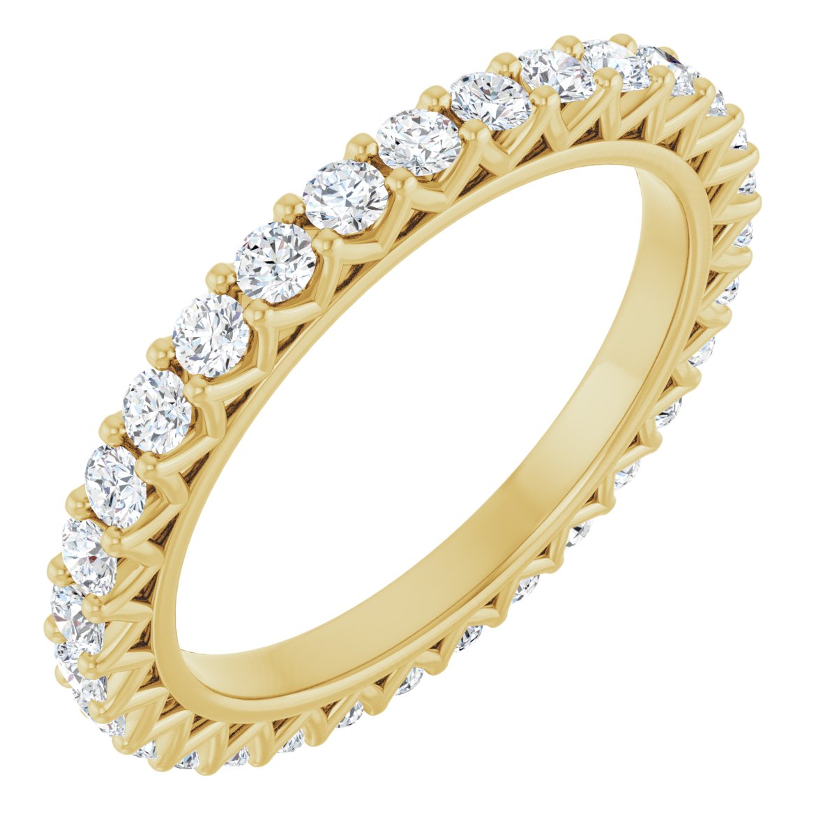 Round Crown Eternity Band